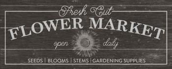 Flower Market I Dark Wood | Obraz na stenu