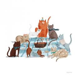Picnic Pets Cats I | Obraz na stenu