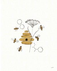 Bees and Botanicals II | Obraz na stenu