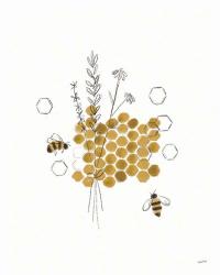 Bees and Botanicals IV | Obraz na stenu