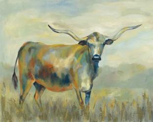 Colorful Longhorn Cow | Obraz na stenu