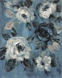 Loose Flowers on Dusty Blue II | Obraz na stenu