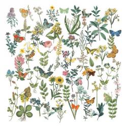Flowers and Butterflies | Obraz na stenu