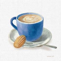 Wake Up Coffee I Linen Classic Blue | Obraz na stenu