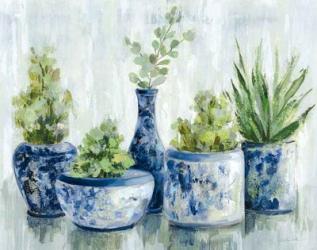 Chinoiserie Plants Bright | Obraz na stenu