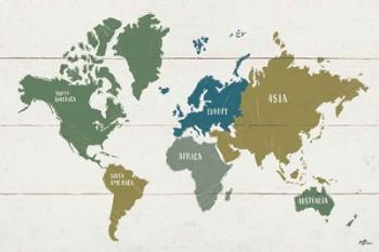 Peace and Lodge World Map | Obraz na stenu