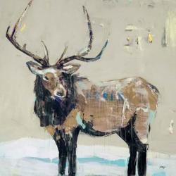 Winter Elk Neutral | Obraz na stenu