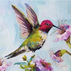 Hummingbird I Florals | Obraz na stenu