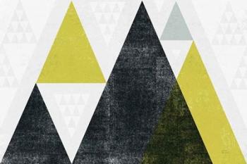 Mod Triangles I Yellow Black | Obraz na stenu