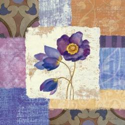 Tiled Poppies I - Purple | Obraz na stenu