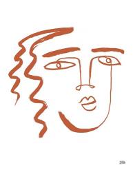 Making Faces V Terracotta | Obraz na stenu