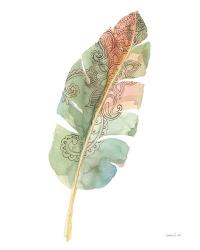 Boho Tropical Leaf I on White | Obraz na stenu