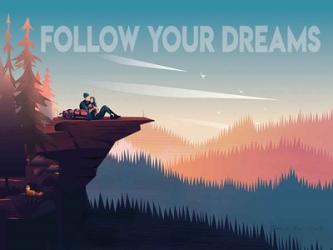 Follow Your Dreams | Obraz na stenu