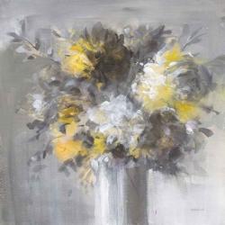 Weekend Bouquet Yellow Gray | Obraz na stenu