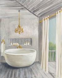 Attic Bathroom II Gray | Obraz na stenu