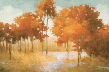 Autumn Lake Orange | Obraz na stenu