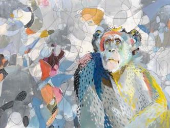 Abstract Chimpanzee | Obraz na stenu