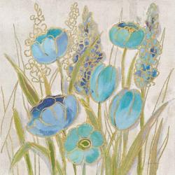 Opalescent Floral II Blue | Obraz na stenu