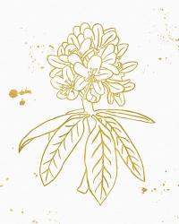 Gold Blooms II | Obraz na stenu