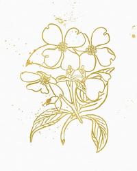 Gold Blooms III | Obraz na stenu