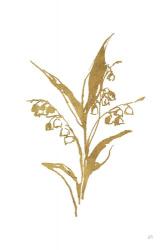 Gold Line Lily of the Valley I | Obraz na stenu