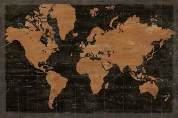 Map of the World Industrial No Words | Obraz na stenu
