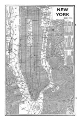 Inverted New York Map | Obraz na stenu
