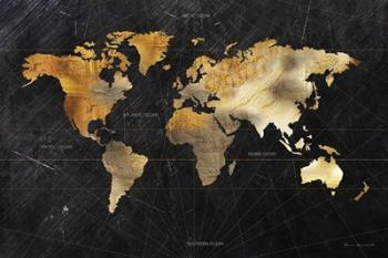 Dramatic World Map | Obraz na stenu