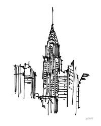 Chrysler Building Sketch | Obraz na stenu