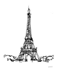 Eiffel Tower Sketch | Obraz na stenu