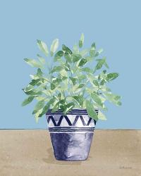 Herb Garden V White Navy | Obraz na stenu
