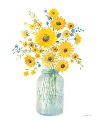 Sunshine Bouquet I Light in Jar | Obraz na stenu