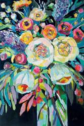 Lilys Bouquet Black | Obraz na stenu