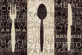 Kitchen Words Trio | Obraz na stenu