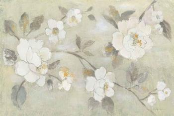 Romantic Spring Flowers I White Horizontal | Obraz na stenu