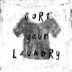 Laundry Rules III BW | Obraz na stenu