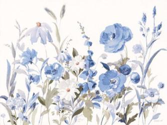 Blue Boho Wildflowers | Obraz na stenu