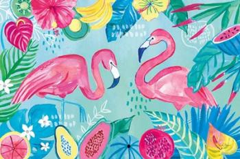 Fruity Flamingos I | Obraz na stenu