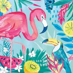 Fruity Flamingos II | Obraz na stenu