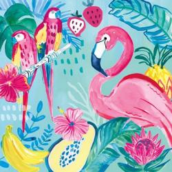 Fruity Flamingos V | Obraz na stenu