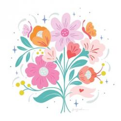 Bright Bouquet I | Obraz na stenu