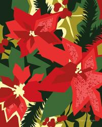 Holiday Poinsettias I | Obraz na stenu
