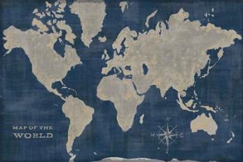 World Map Collage Deep | Obraz na stenu
