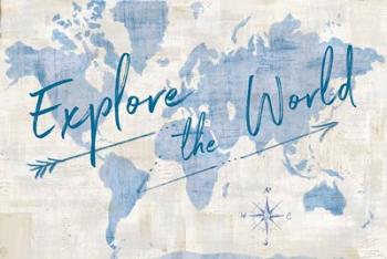 World Map Collage Explore | Obraz na stenu