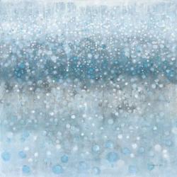 Abstract Rain Slate Blue | Obraz na stenu
