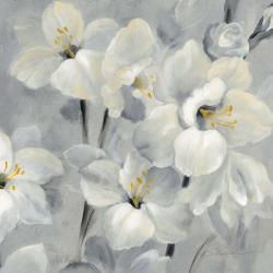 Flowers on Gray II | Obraz na stenu