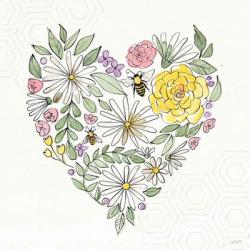 Honeybee Blossoms XI No Words | Obraz na stenu