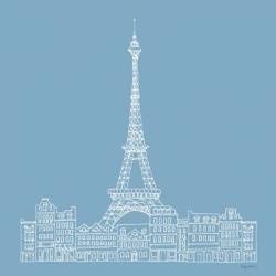 French Script III Blue | Obraz na stenu