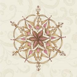 Elegant Season Snowflake II Pink | Obraz na stenu