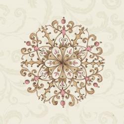 Elegant Season Snowflake III Pink | Obraz na stenu